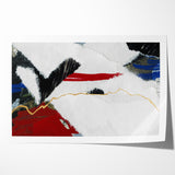 Dynamic Strokes and Lines Abstract Art - Modern Geometric Line Canvas
