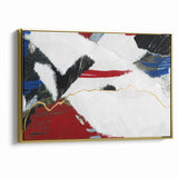 Dynamic Strokes and Lines Abstract Art - Modern Geometric Line Canvas