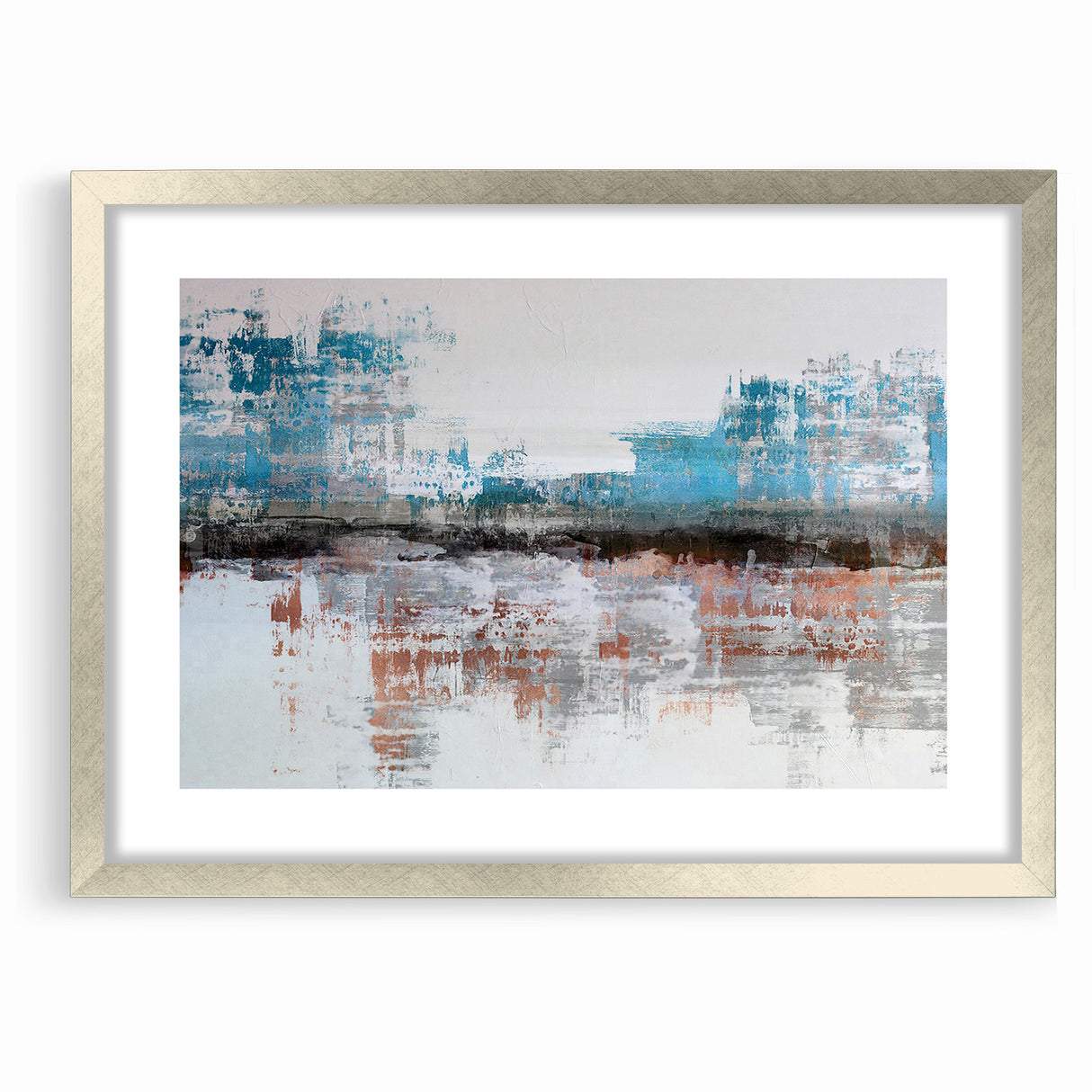 Modern Strokes and Lines Abstract Art - Geometric Line Canvas Print