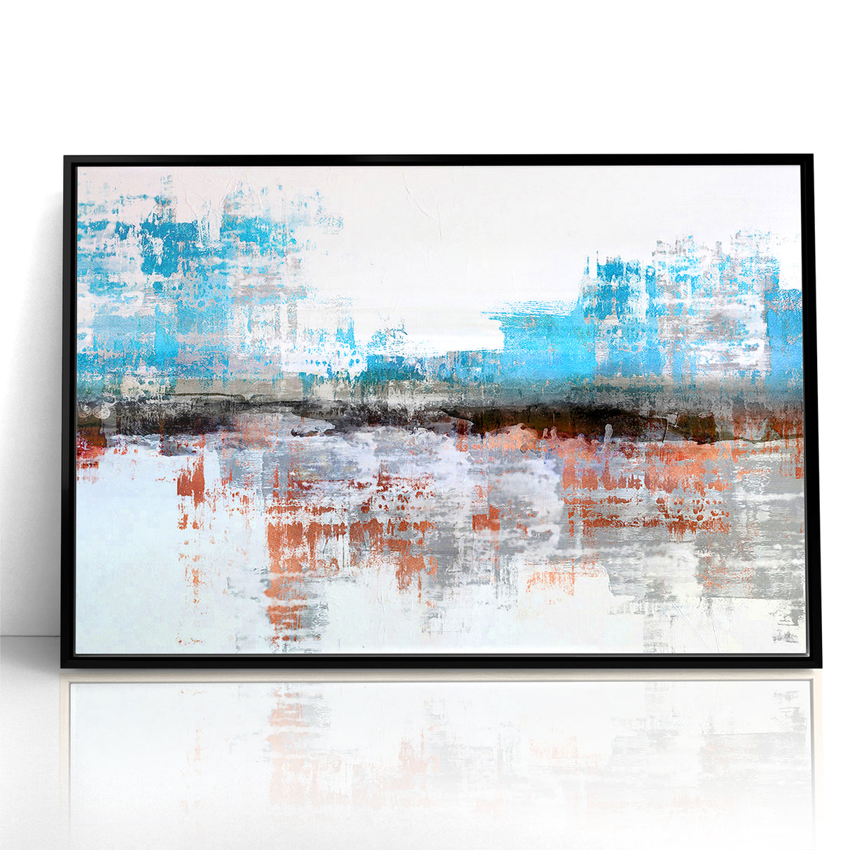 Modern Strokes and Lines Abstract Art - Geometric Line Canvas Print