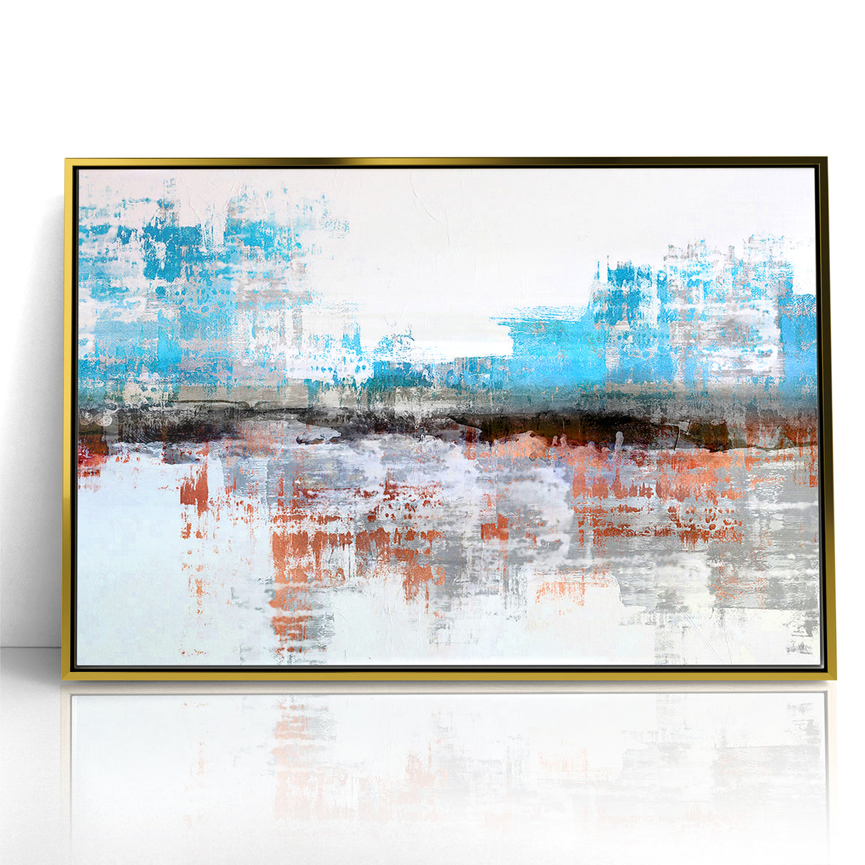 Modern Strokes and Lines Abstract Art - Geometric Line Canvas Print