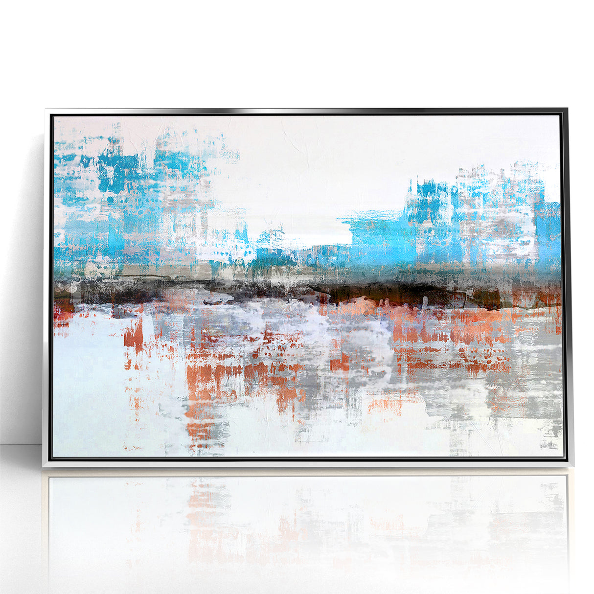 Modern Strokes and Lines Abstract Art - Geometric Line Canvas Print