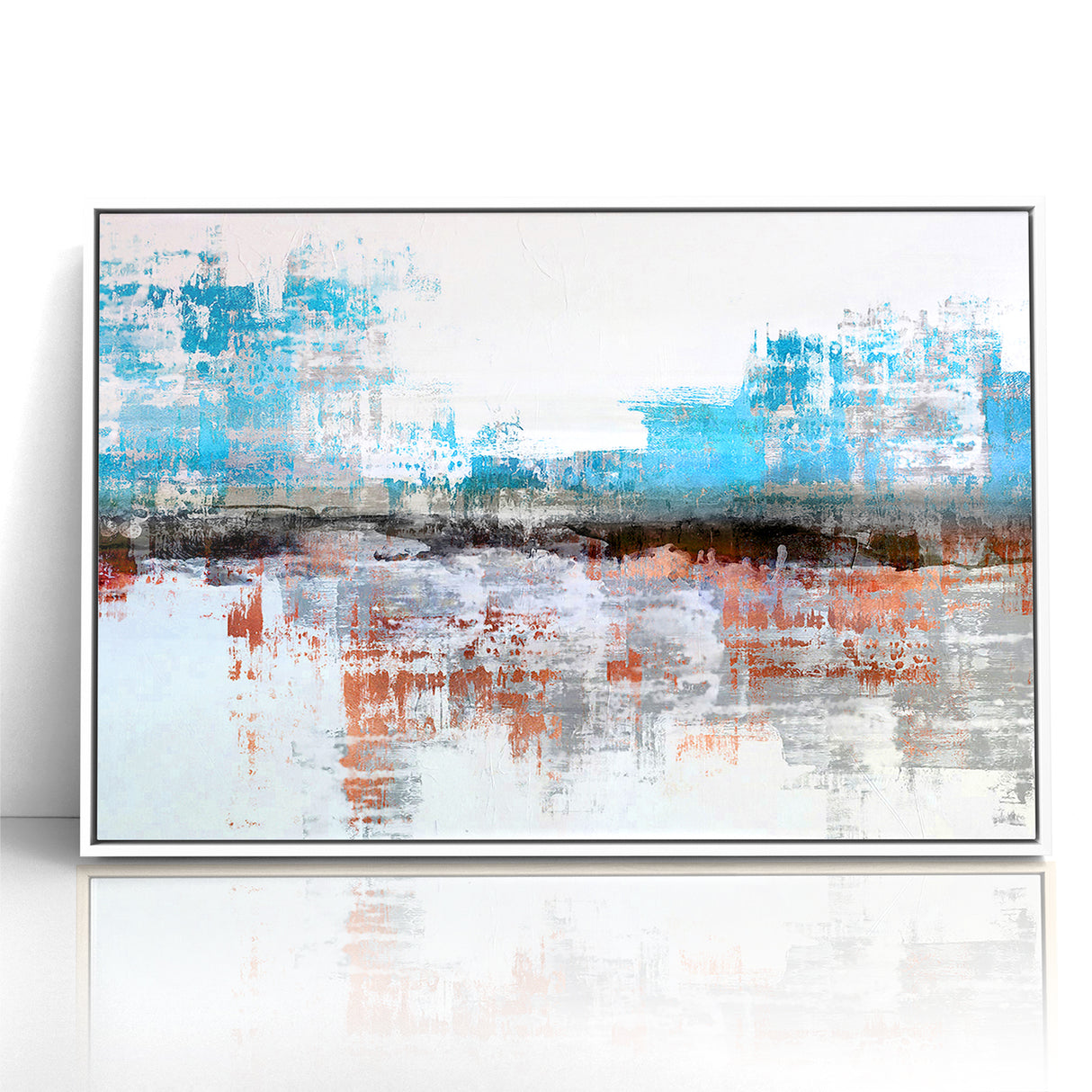 Modern Strokes and Lines Abstract Art - Geometric Line Canvas Print