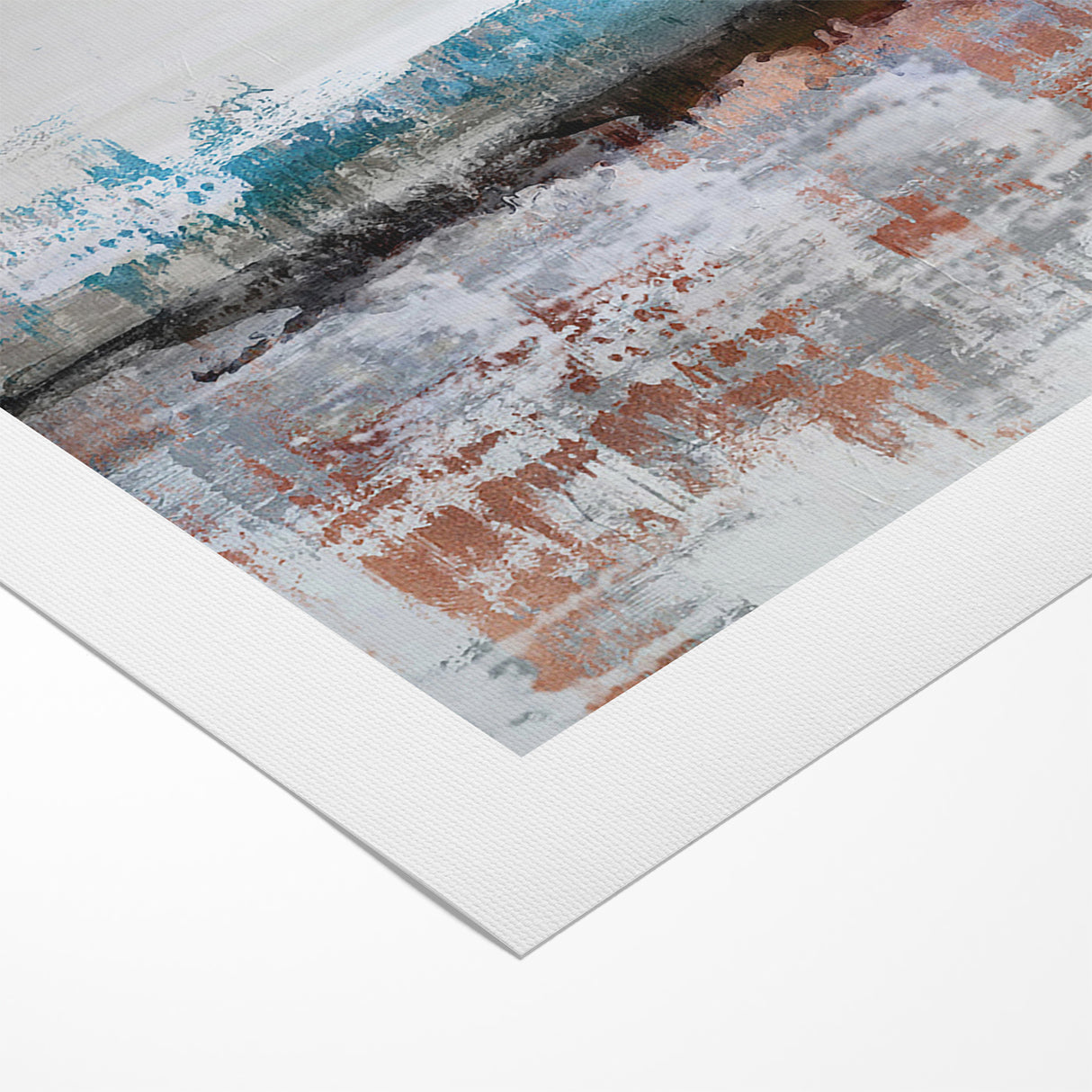 Modern Strokes and Lines Abstract Art - Geometric Line Canvas Print