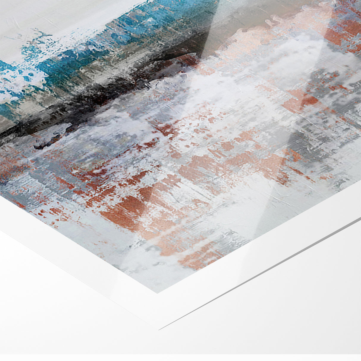 Modern Strokes and Lines Abstract Art - Geometric Line Canvas Print