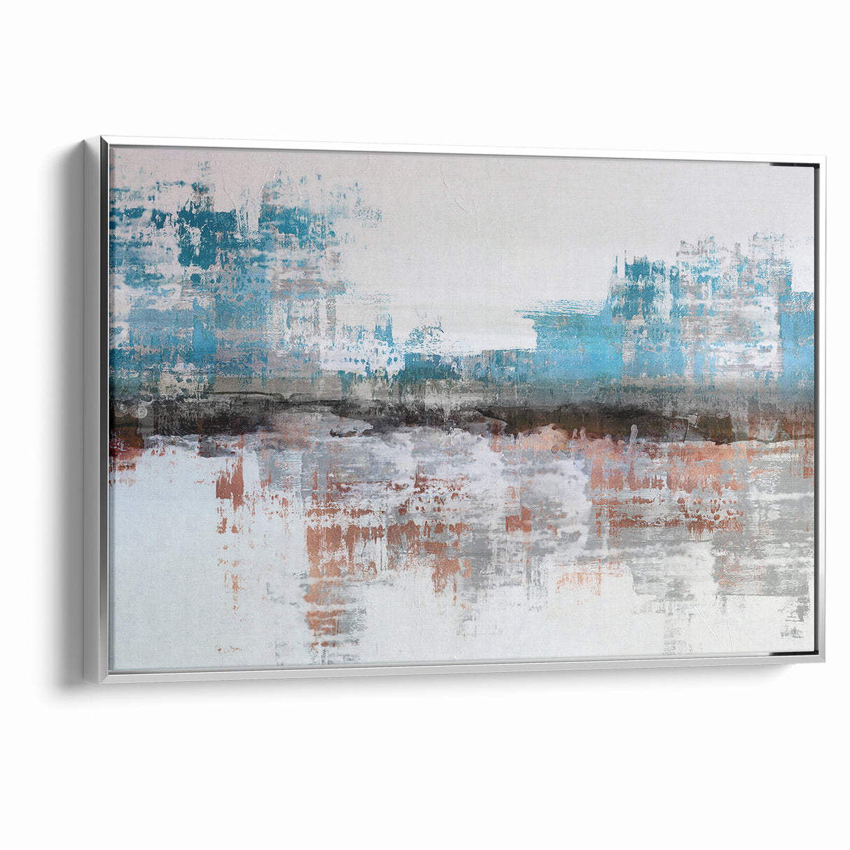 Modern Strokes and Lines Abstract Art - Geometric Line Canvas Print