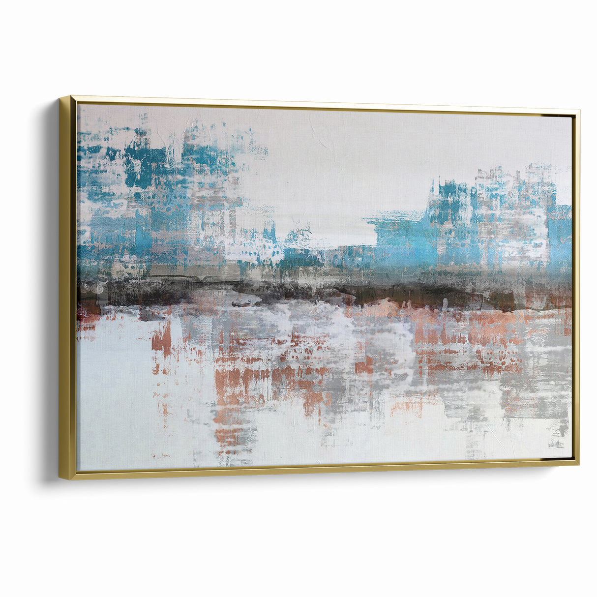 Modern Strokes and Lines Abstract Art - Geometric Line Canvas Print