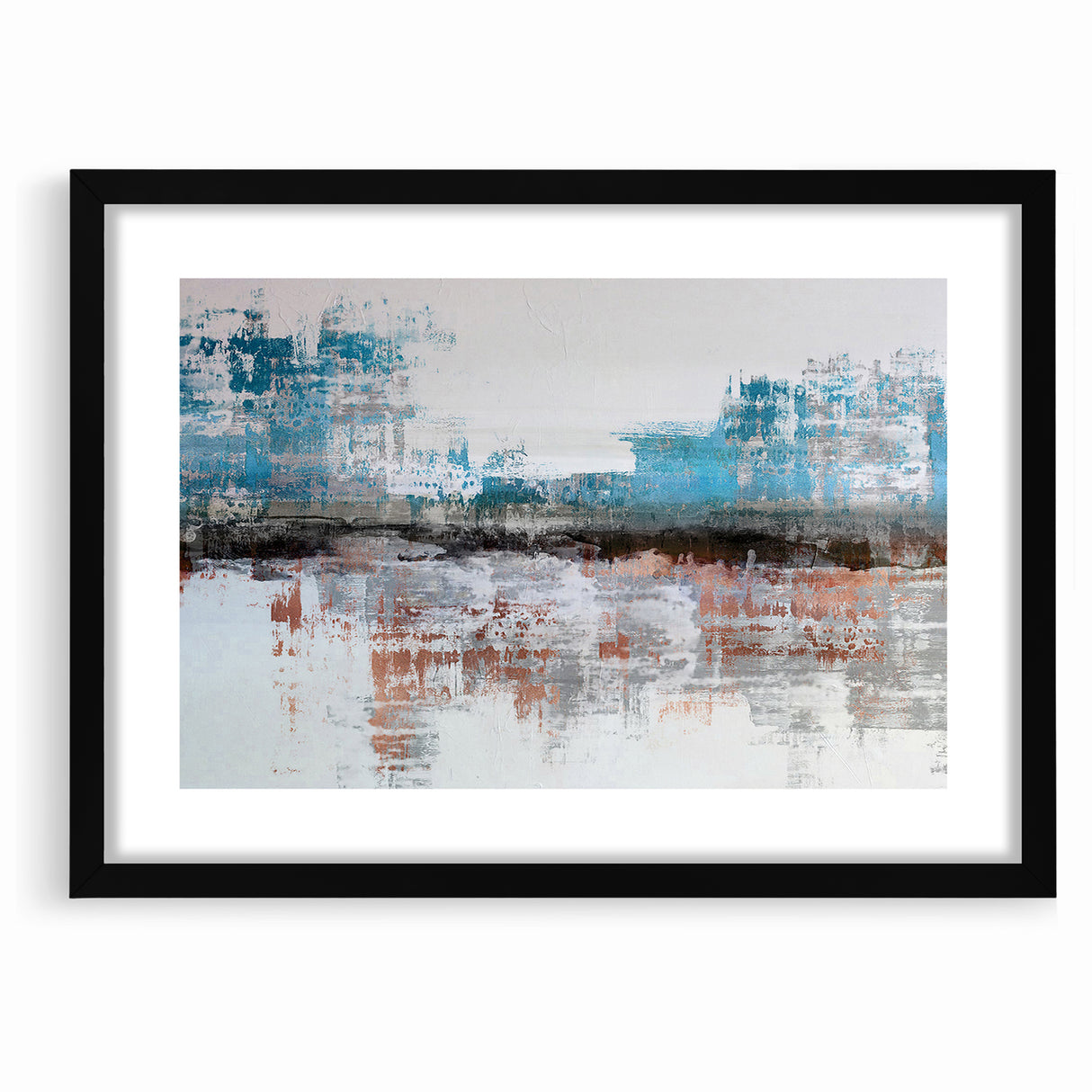 Modern Strokes and Lines Abstract Art - Geometric Line Canvas Print