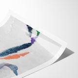 Colorful Strokes and Lines Abstract Art - Modern Geometric Canvas