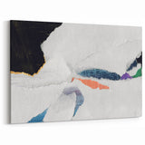 Colorful Strokes and Lines Abstract Art - Modern Geometric Canvas