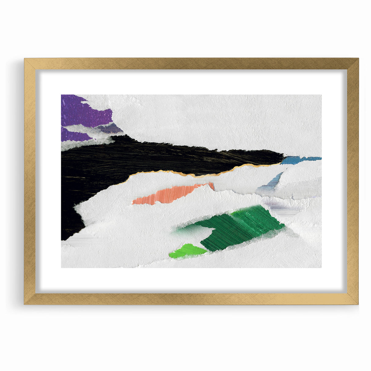 Vibrant Strokes and Lines Abstract Art - Modern Geometric Canvas