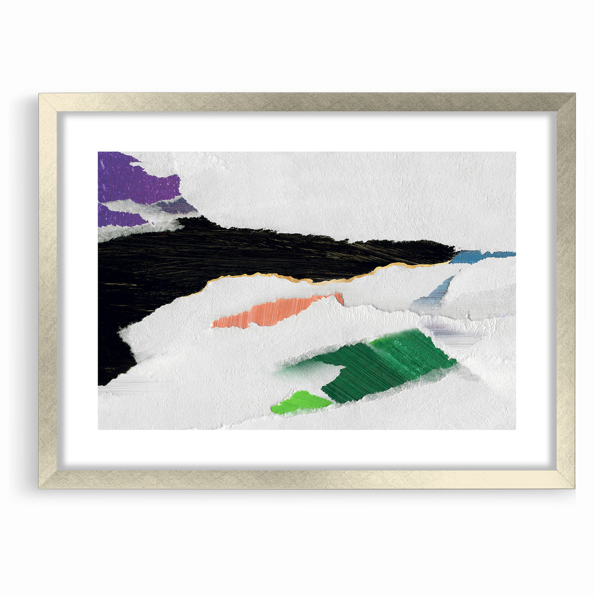 Vibrant Strokes and Lines Abstract Art - Modern Geometric Canvas