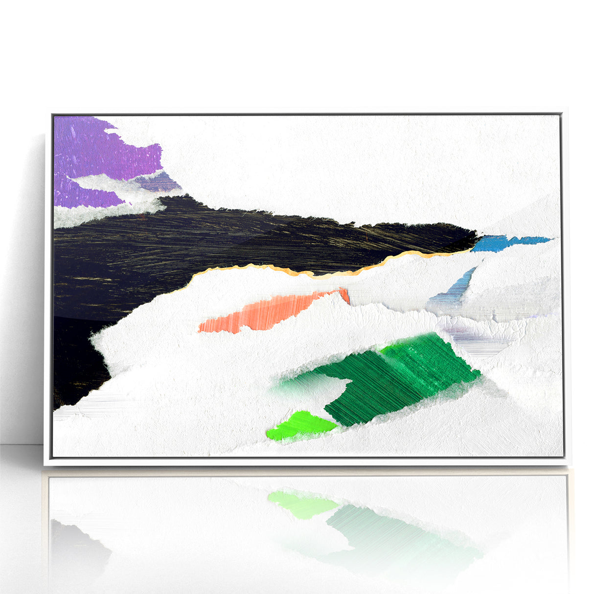 Vibrant Strokes and Lines Abstract Art - Modern Geometric Canvas
