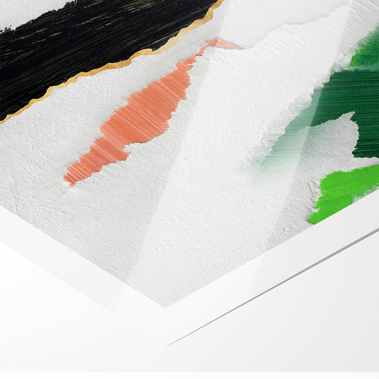 Vibrant Strokes and Lines Abstract Art - Modern Geometric Canvas