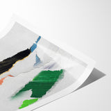 Vibrant Strokes and Lines Abstract Art - Modern Geometric Canvas