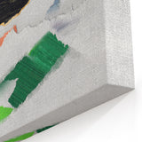 Vibrant Strokes and Lines Abstract Art - Modern Geometric Canvas