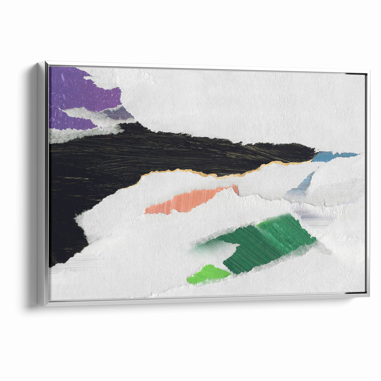 Vibrant Strokes and Lines Abstract Art - Modern Geometric Canvas