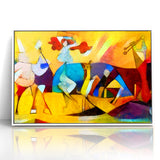 Vibrant Abstract Expressionist Art Canvas - Colorful Expressionist Painting