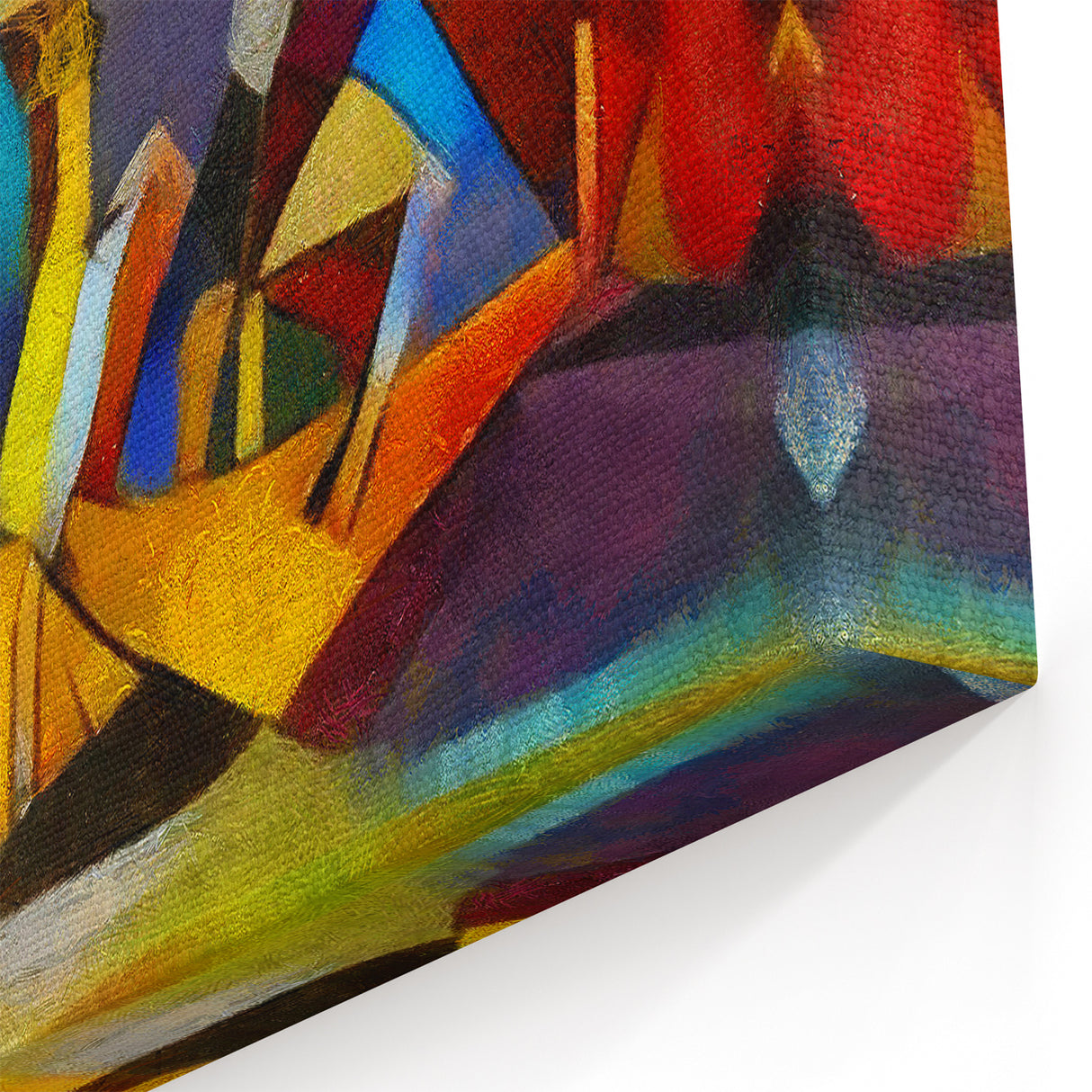 Vibrant Abstract Expressionist Art Canvas - Colorful Expressionist Painting