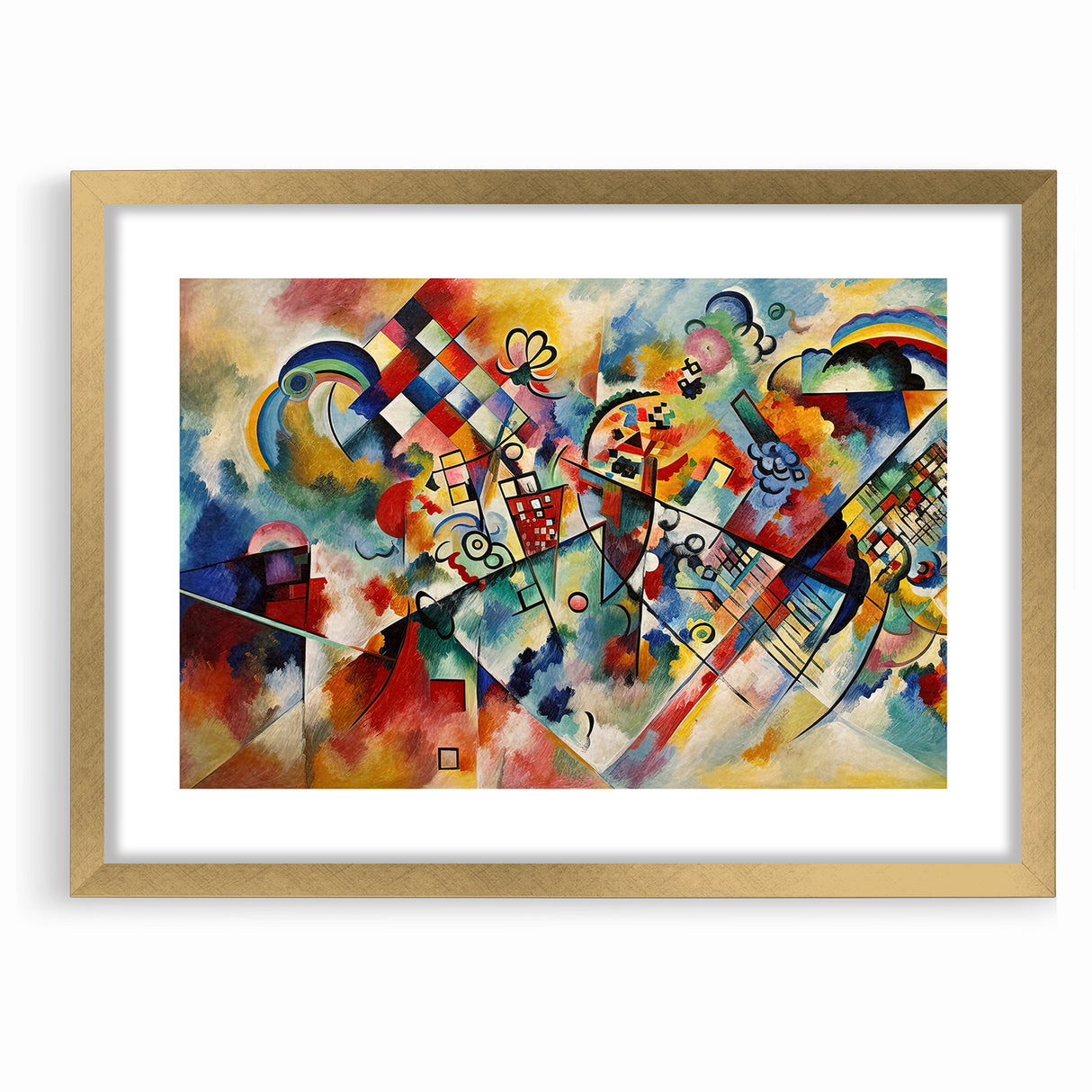 Vivid Abstract Expressionist Canvas Wall Art
