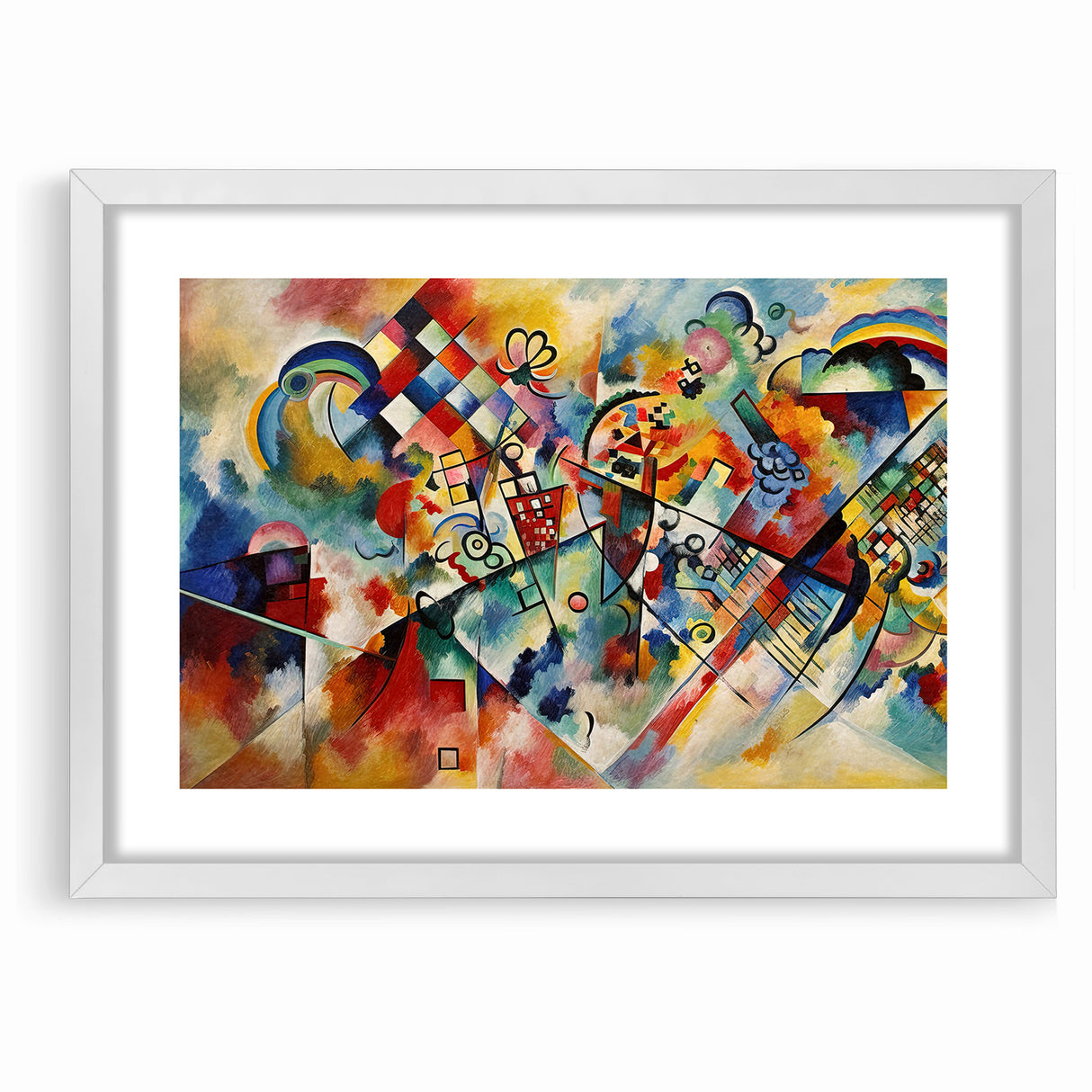Vivid Abstract Expressionist Canvas Wall Art