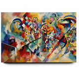 Vivid Abstract Expressionist Canvas Wall Art