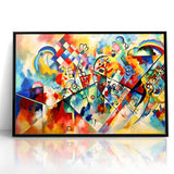 Vivid Abstract Expressionist Canvas Wall Art