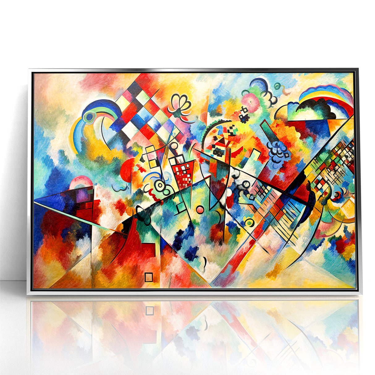 Vivid Abstract Expressionist Canvas Wall Art