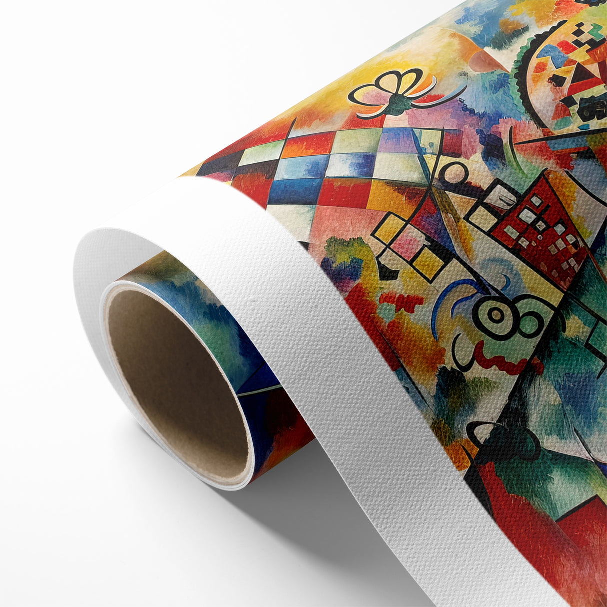 Vivid Abstract Expressionist Canvas Wall Art