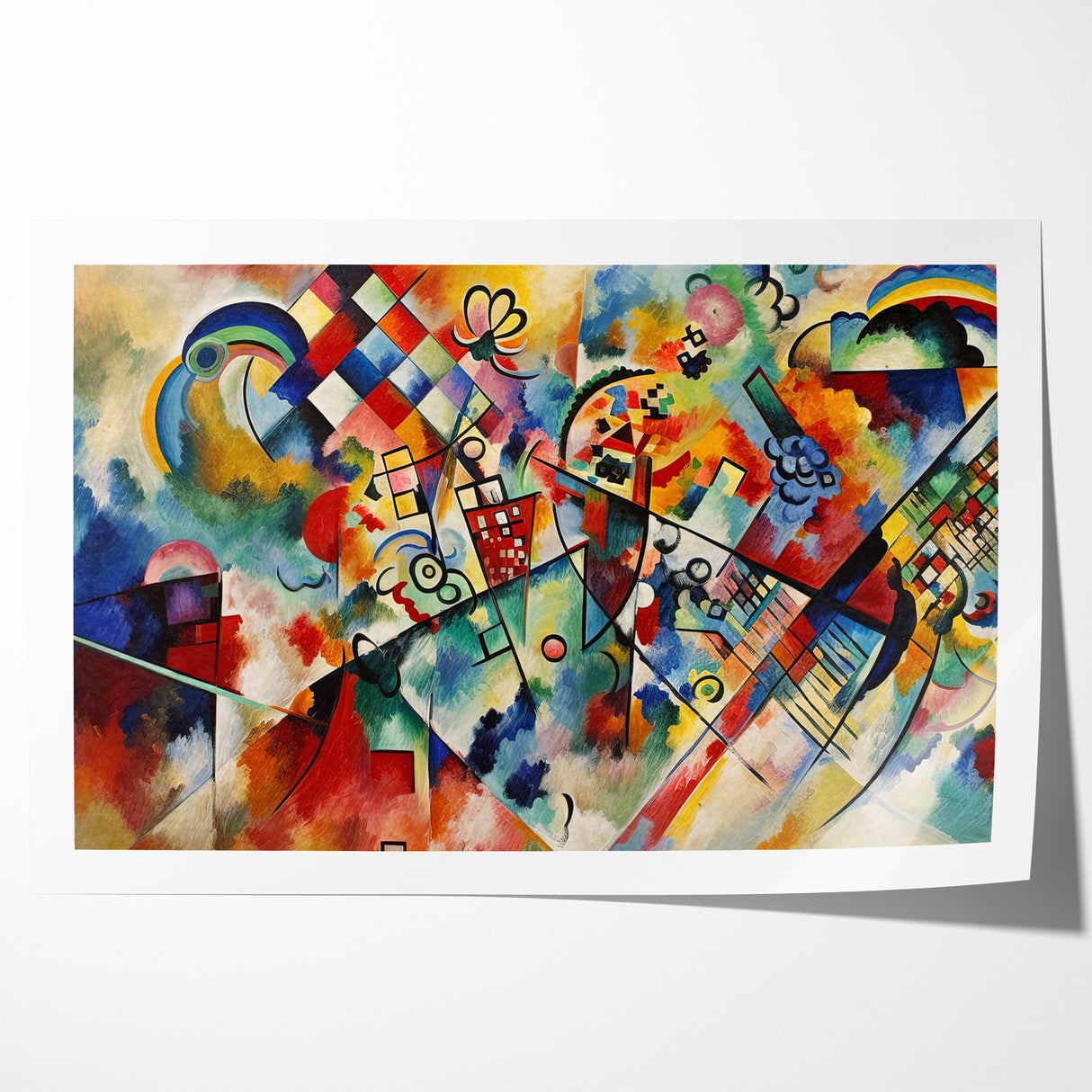 Vivid Abstract Expressionist Canvas Wall Art