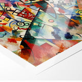 Vivid Abstract Expressionist Canvas Wall Art