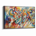 Vivid Abstract Expressionist Canvas Wall Art