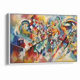 Vivid Abstract Expressionist Canvas Wall Art
