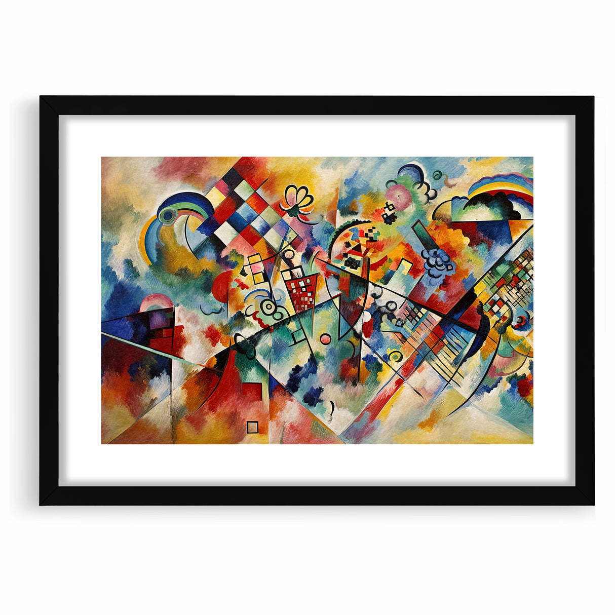 Vivid Abstract Expressionist Canvas Wall Art