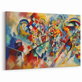 Vivid Abstract Expressionist Canvas Wall Art