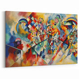 Vivid Abstract Expressionist Canvas Wall Art