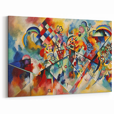 Vivid Abstract Expressionist Canvas Wall Art