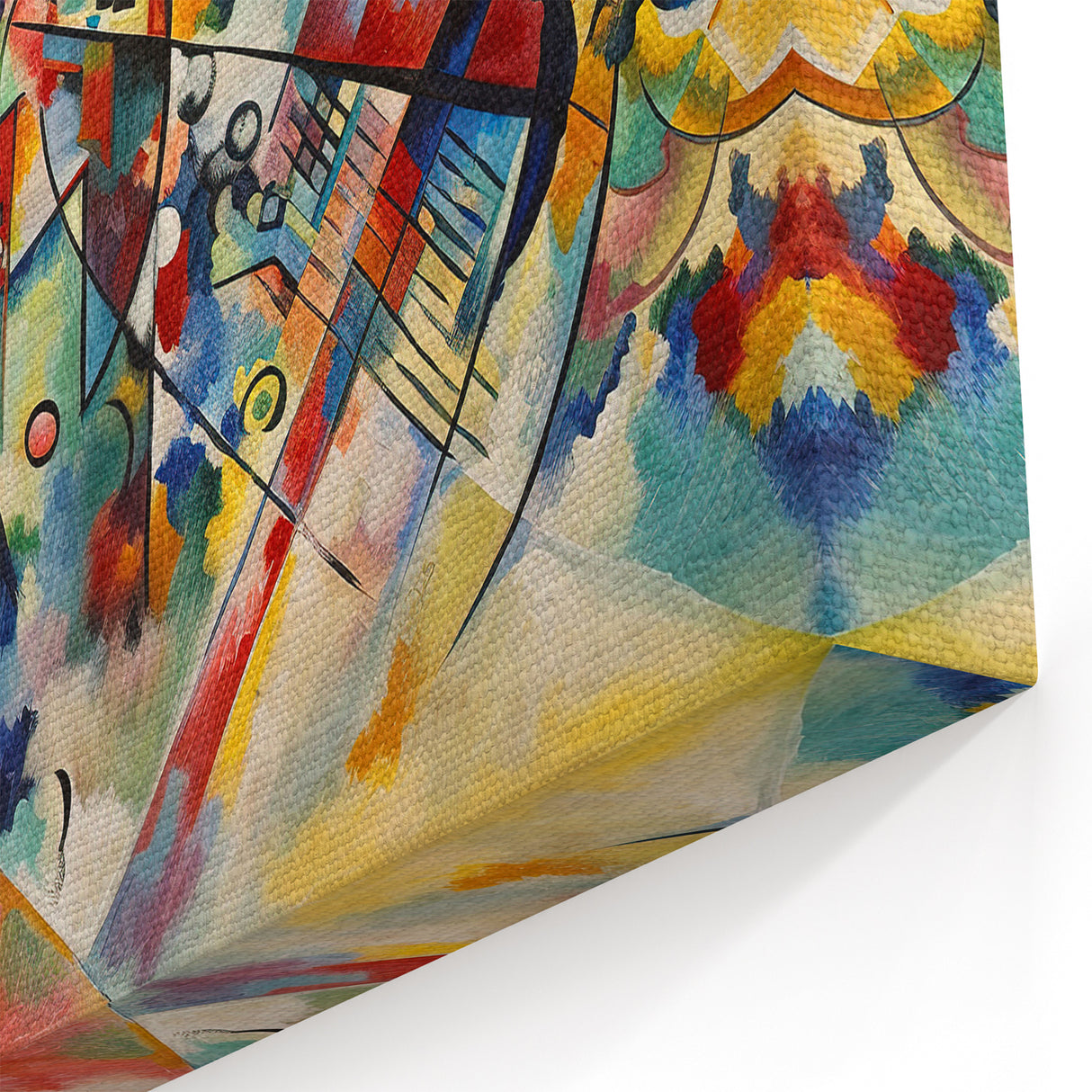 Vivid Abstract Expressionist Canvas Wall Art