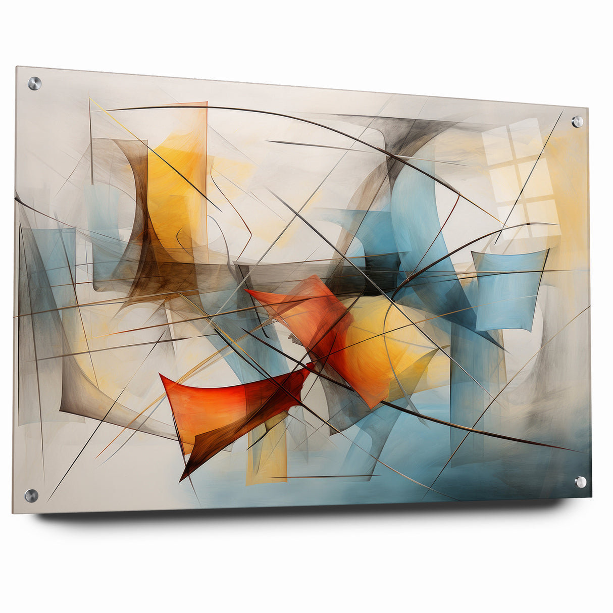 Fluid Abstract Expressionist Canvas Wall Art