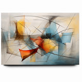 Fluid Abstract Expressionist Canvas Wall Art