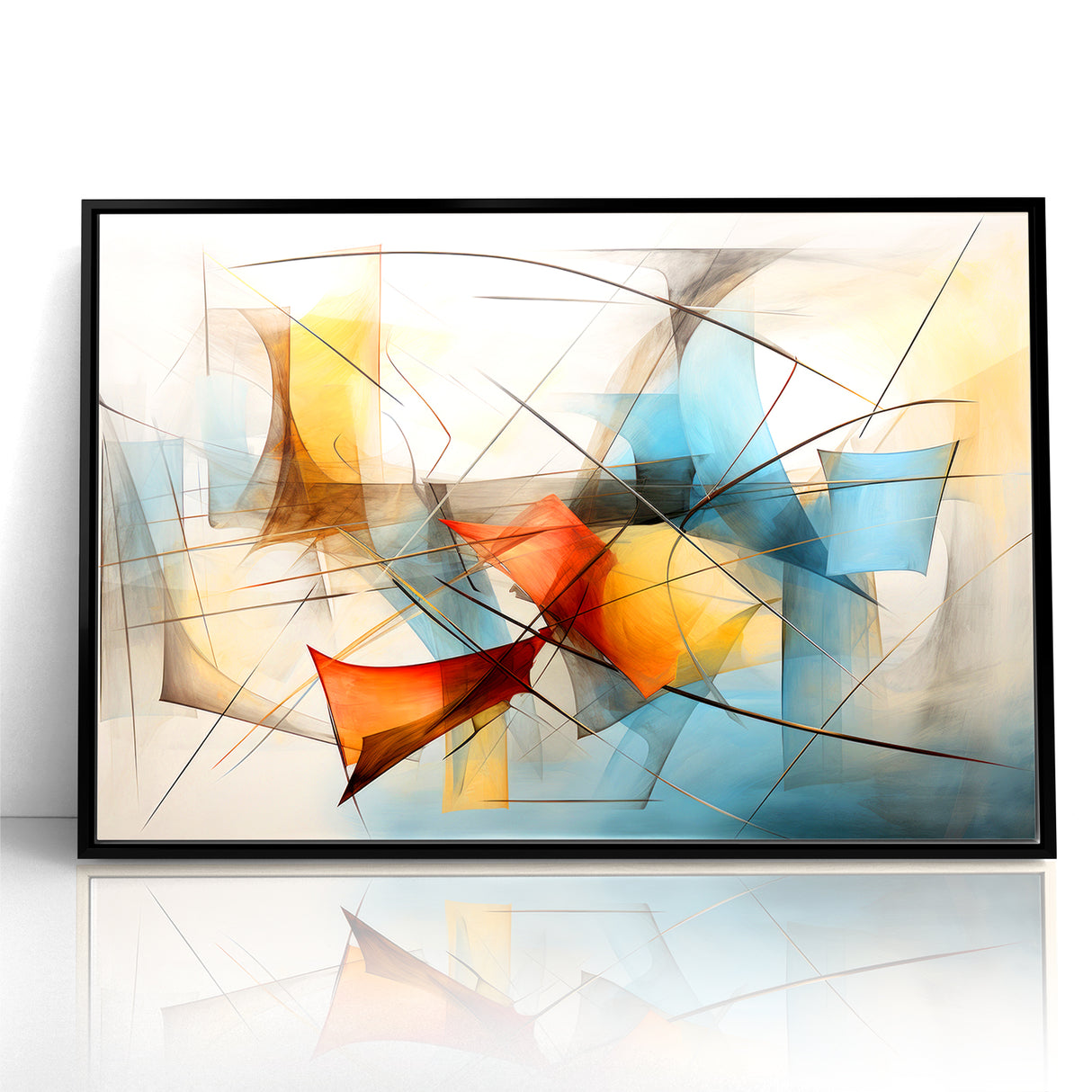 Fluid Abstract Expressionist Canvas Wall Art