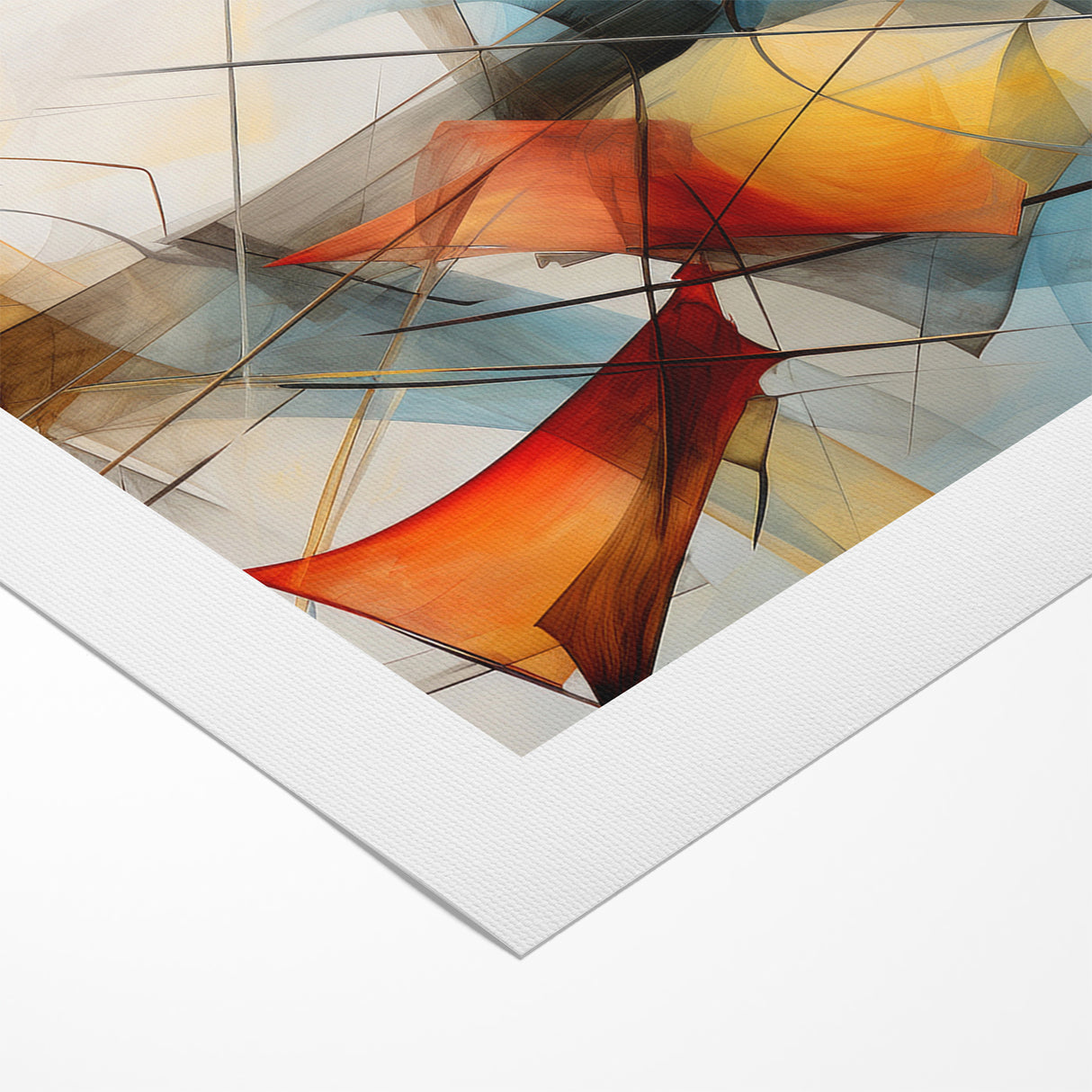 Fluid Abstract Expressionist Canvas Wall Art