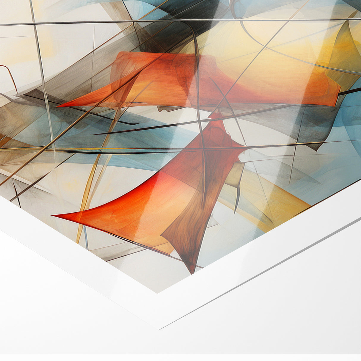 Fluid Abstract Expressionist Canvas Wall Art