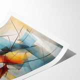 Fluid Abstract Expressionist Canvas Wall Art