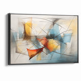 Fluid Abstract Expressionist Canvas Wall Art