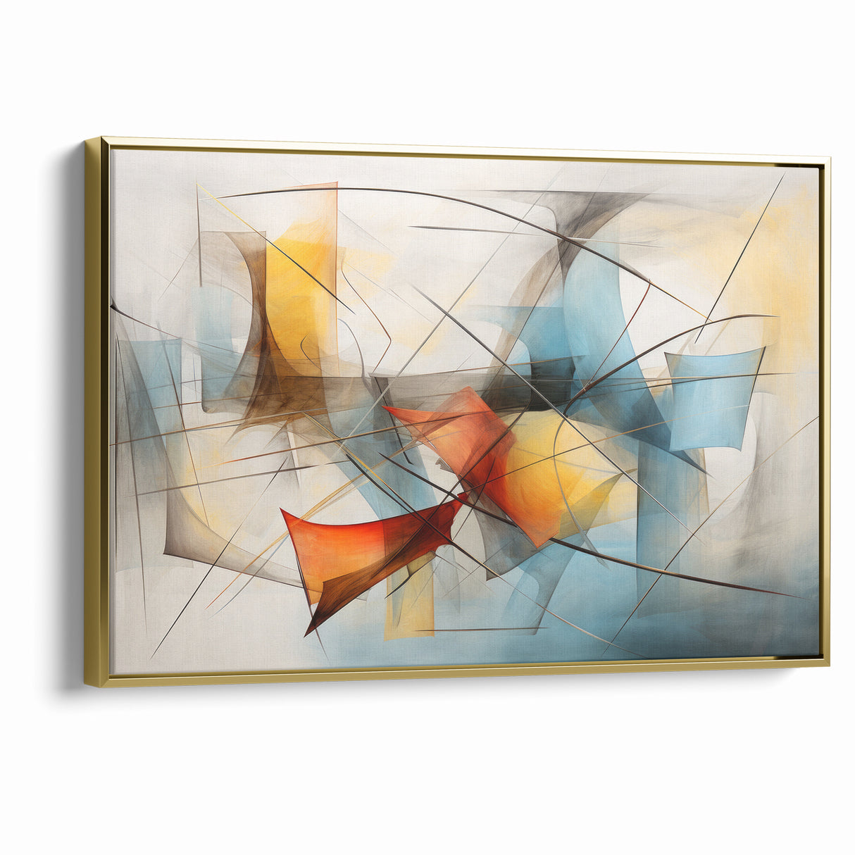 Fluid Abstract Expressionist Canvas Wall Art