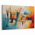 Abstract Expressionist Geometric Canvas Wall Art