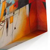 Abstract Expressionist Geometric Canvas Wall Art
