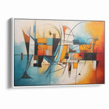 Abstract Expressionist Geometric Canvas Wall Art