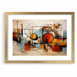 Modern Geometric Abstract Expressionist Canvas Wall Art